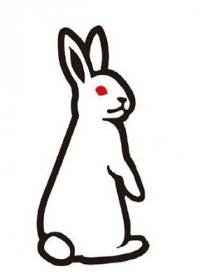 BUNNY with red eyes