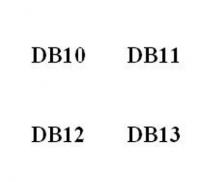 DB10, DB11, DB12, DB13