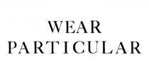 WEAR PARTICULAR