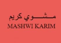 MASHWI KARIM;مشوي كريم