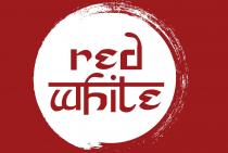 red white