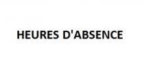 HEURES D'ABSENCE