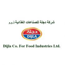 DIJLA Dijla Co. For Food Industries Ltd.;شركة دجلة للصناعات الغذائية ذ.م.م دجلة