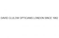 DAVID CLULOW OPTICIANS LONDON SINCE 1962
