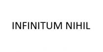 INFINITUM NIHIL