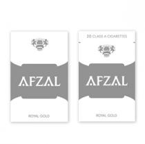 AFZAL ROYAL GOLD 20 CLASS A CIGARETTES SINCE 1927