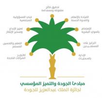 مبادئ الجودة والتميز المؤسسي لجائزة الملك عبدالعزيز للجودة
