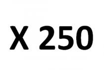X 250