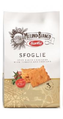 MULINO BIANCO Barilla SFOGLIE OVEN BAKED CKRACERS WITH TOMATO AND OREGANO