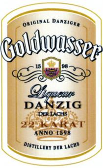 original danziger goldwasser 15 98 liqueur danzig der lachs 22 karat anno 1598 distillery der lachs