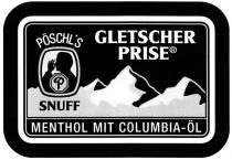 gletscher prise pöschl's snuff menthol mit columbia-öl