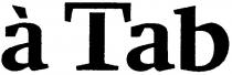 a tab