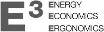 e3 energy economics ergonomics