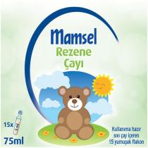 mamsel rezene çayı kullanıma hazır sıvı çay içeren 15 yumuşak flakon