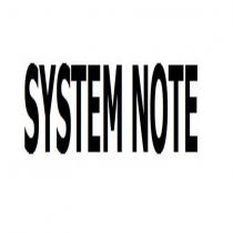 system note