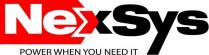 nexsys power when you need it