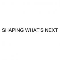 shaping what's next