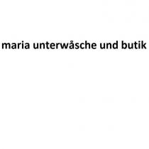 maria unterwåsche und butik