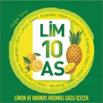 lim10as limon ve ananas aromalı gazlı içecek