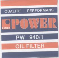 power qalitte performans pw 940/1 oil filter