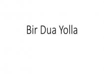 bir dua yolla