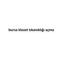 bursa klozet tıkanıklığı açma