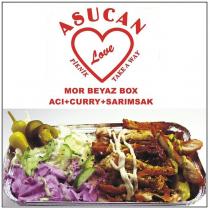 asucan piknik love take a way mor beyaz box acı+curry+sarımsak