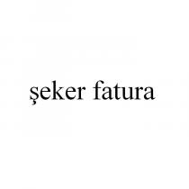 şeker fatura