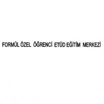 formül özel öğrenci etüd eğitim merkezi