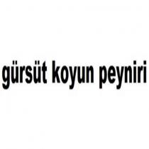 gürsüt koyun peyniri