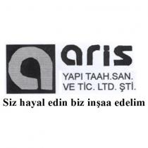 aris yapı taah. san. ve tic. ltd. şti. siz hayal edin biz inşaa edelim