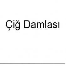 çiğ damlası