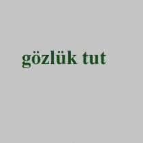 gözlük tut