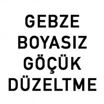 gebze boyasız göçük düzeltme