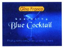 gino franco sparkling blue cocktail