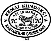 kemal kundakçı kk aslan marka kantarcılar çarşısı no:5 1949 tel:483 72 36 izmir