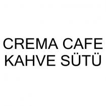 crema cafe kahve sütü