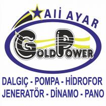 ali ayar gold power dalgıç pompa hidrofor jeneratör dinamo pano