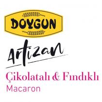 doygun artizan çikolatalı & fındıklı macaron