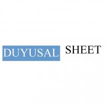 duyusal sheet