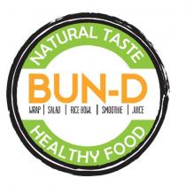 bun-d natural taste healty food wrap salad rıce bowl smoothıe juıce