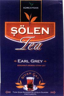 sürçaysan şölen tea earl grey bergamut aromalı syah çay