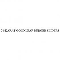 24-karat gold leaf burger sliders