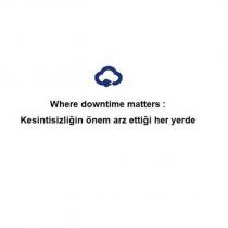 where downtime matters: kesintisizliğin önem arz ettiği her yerde