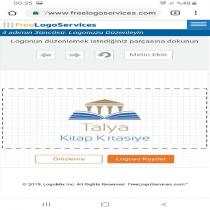 talya kitap kırtasiye freelogoservices 4 adımın 3üncüsü: logunuzu düzenleyin logonun düzenlemek istediğiniz parçasına dokunun metin ekle önizleme logoyu kaydet 2019 logomix inc all rights reserved.freelogoservices.com 00:35