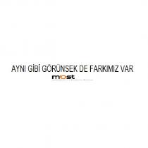 aynı gibi görünsek de farkımız var most