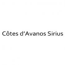 côtes d'avanos sirius