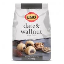 uno date & wallnut mini bites uno hurmalı cevizli mini kurabiye