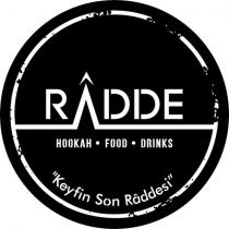 radde hookah food drinks 