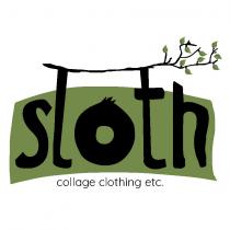 sloth collage clothing etc.